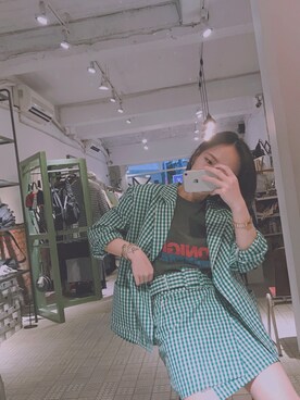 「a fadのアイテム」を使った、hsiaoさん（レディース・155cm）の秋コーディネート