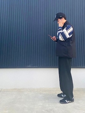 「重ね着ベストシーズン」｜「アイテム（その他アウター）」を使った、MAISONさん（メンズ・173cm）の秋コーディネート