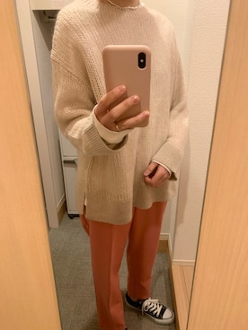 「at12:03（アットイチニーゼロサン）のアイテム」を使った、miさん（レディース・161cm）の春コーディネート