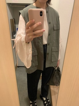 「LAURA DI MAGGIO（ローラディマッジオ）のアイテム」を使った、miさん（レディース・161cm）の春コーディネート