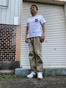 「WHO.A.U（フーアーユー）のアイテム」を使った、Shinji Tsuruさん（メンズ・173cm）の秋コーディネート