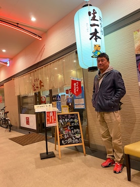 「DIESEL（ディーゼル）のアイテム（ライダースジャケット）」を使った、Shinji Tsuruさん（メンズ・173cm）の春コーディネート