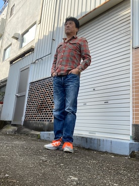 「Li-Ning（リーニン）のアイテム」を使った、Shinji Tsuruさん（メンズ・173cm）の冬コーディネート