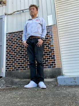 「D&G（ディーアンドジー）のアイテム」を使った、Shinji Tsuruさん（メンズ・173cm）の冬コーディネート