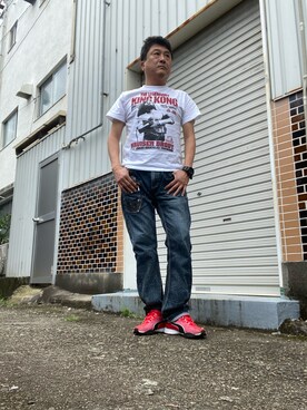 「ハードコアチョコレート（ハードコアチョコレート）のアイテム」を使った、Shinji Tsuruさん（メンズ・173cm）の秋コーディネート