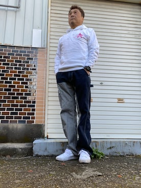 「D&G（ディーアンドジー）のアイテム」を使った、Shinji Tsuruさん（メンズ・173cm）の春コーディネート