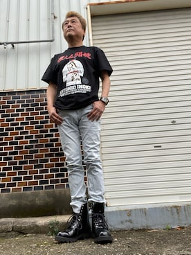 「GAS（ガス）のアイテム」を使った、Shinji Tsuruさん（メンズ・173cm）の冬コーディネート