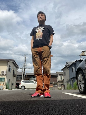 「ANDSUNS（アンドサンズ）のアイテム」を使った、Shinji Tsuruさん（メンズ・173cm）の夏コーディネート