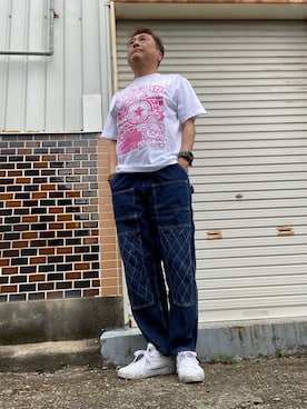 「D&G（ディーアンドジー）のアイテム」を使った、Shinji Tsuruさん（メンズ・173cm）の夏コーディネート