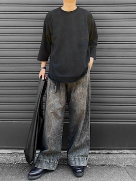 「アイテム（モカシン/デッキシューズ）」を使った、hatahiroさん（メンズ・171cm）の秋コーディネート