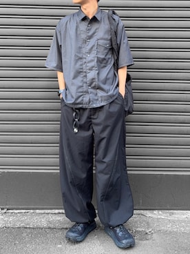 「HOKA（ホカ）のアイテム」を使った、hatahiroさん（メンズ・171cm）の夏コーディネート