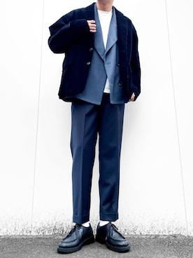 「KLEMAN（クレマン）の＜KLEMAN＞ PADRE/シューズ（モカシン/デッキシューズ）」を使った、hatahiroさん（メンズ・171cm）の秋コーディネート