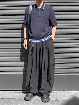 「アイテム（キーケース/キーアクセサリー）」を使った、hatahiroさん（メンズ・171cm・20代）の夏コーディネート