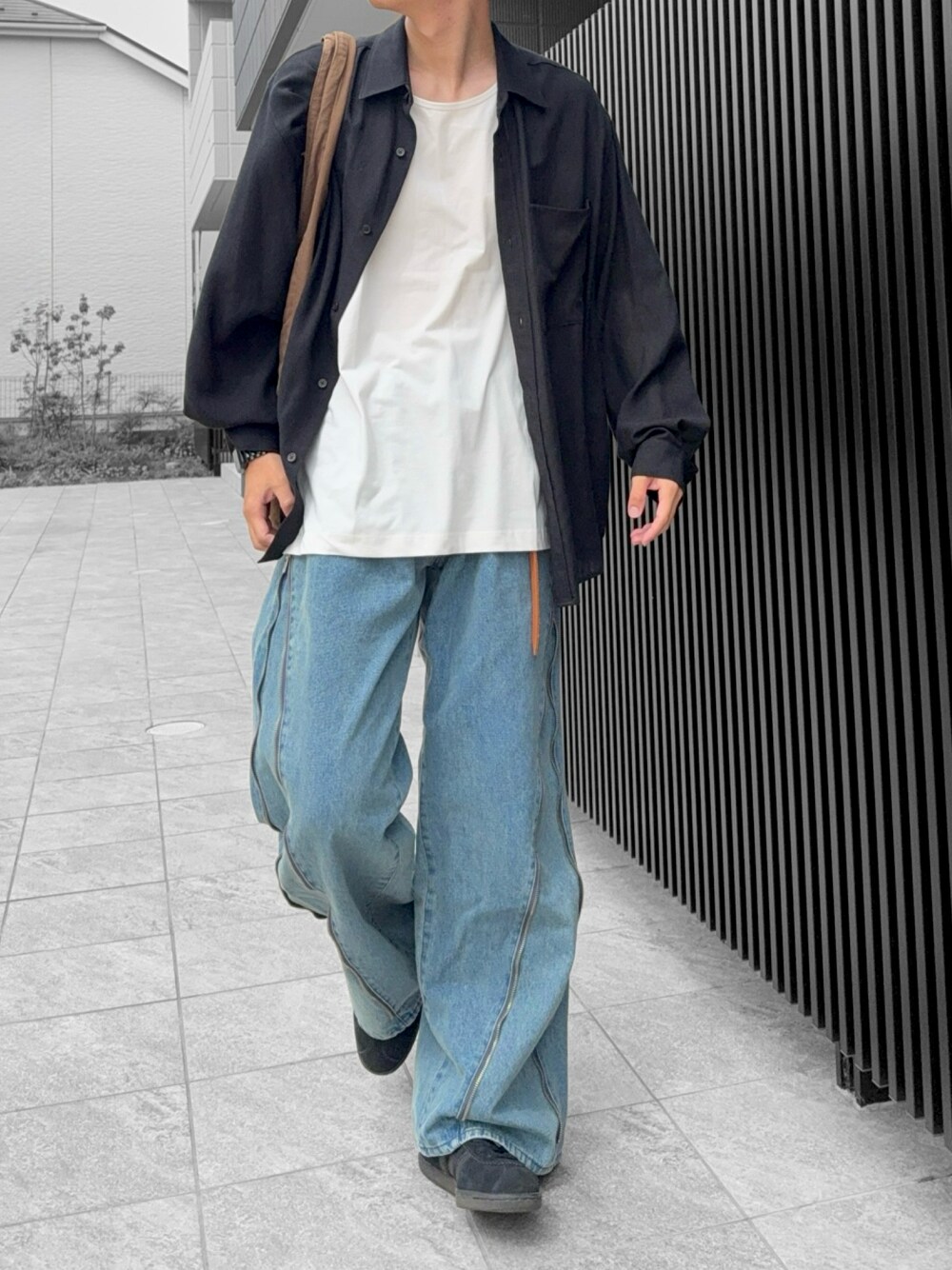soerte 3WAYサイドジップバギーデニムパンツ サイズ3 soerte ジーンズ 3WAY SIDE-ZIP BUGGY DENIM PANTS/3WAYサイド