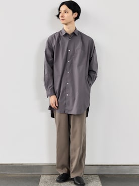 「ADAM ET ROPE'（アダムエロペ）のアイテム（スリッポン）」を使った、maru.さん（メンズ・178cm）の秋コーディネート