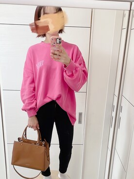 「UNIQLO（ユニクロ）のWOMEN ウルトラストレッチジーンズA（デニムパンツ）」を使った、mii♡ さん（レディース・150cm）の秋コーディネート