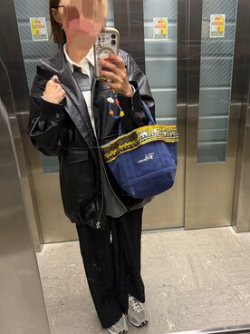 「CENE（セネ）のアイテム（リング）」を使った、mii♡ さん（レディース・150cm）の冬コーディネート