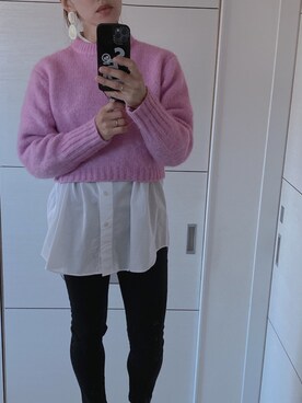 「UNIQLO（ユニクロ）のWOMEN ウルトラストレッチジーンズA（デニムパンツ）」を使った、mii♡ さん（レディース・150cm）の秋コーディネート