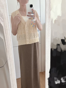 「アイテム（リング、ホワイト系）」を使った、mii♡ さん（レディース・150cm）の秋コーディネート