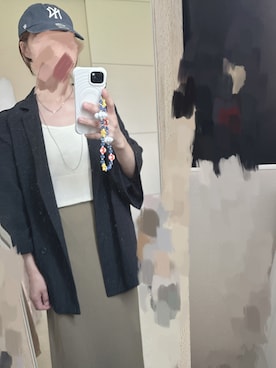 「アイテム（テーラードジャケット）」を使った、mii♡ さん（レディース・150cm）の夏コーディネート