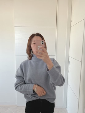 「UNIQLO（ユニクロ）のWOMEN ウルトラストレッチジーンズA（デニムパンツ）」を使った、mii♡ さん（レディース・150cm）の春コーディネート