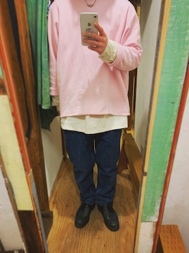 「アイテム（デニムパンツ）」を使った、igoLinDaさん（メンズ・171cm・30代）の春コーディネート