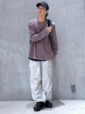 「アイテム（バックパック/リュック）」を使った、たろさん（メンズ・169cm・20代）の秋コーディネート