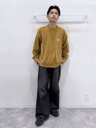 「LAKOLE(ラコレ)のアソートバギーデニム / 1072667(デニムパンツ)」を使った、たろさん(メンズ・169cm)の秋コーディネート