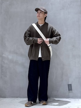 「アイテム（キャップ）」を使った、たろさん（メンズ・169cm・20代）の秋コーディネート