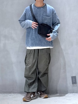 「LAKOLE（ラコレ）のアイテム」を使った、たろさん（メンズ・169cm）の秋コーディネート