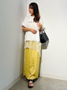 「soeur（スール）のアイテム」を使った、Nari.さん（レディース・156cm）の夏コーディネート
