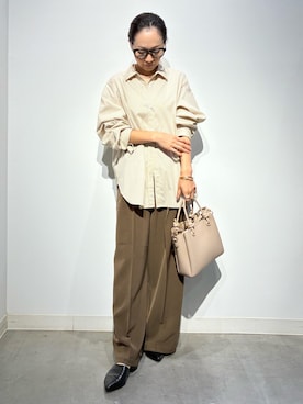 「abahouse mavie（アバハウスマヴィ）のアイテム」を使った、Nari.さん（レディース・156cm）の秋コーディネート
