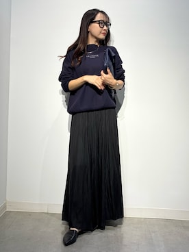 「abahouse mavie（アバハウスマヴィ）のアイテム」を使った、Nari.さん（レディース・156cm）の秋コーディネート
