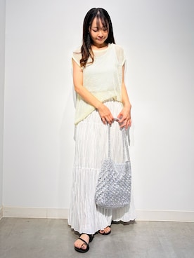「soeur（スール）のアイテム」を使った、Nari.さん（レディース・156cm）の夏コーディネート