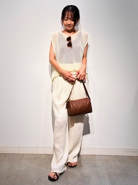 「abahouse mavie（アバハウスマヴィ）のアイテム（ファッション雑貨）」を使った、Nari.さん（レディース・156cm）の夏コーディネート