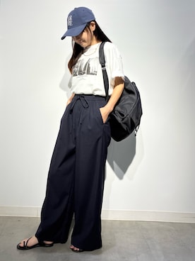 「ABAHOUSE GRAY（アバハウスグレイ）のアイテム」を使った、Nari.さん（レディース・156cm）の夏コーディネート