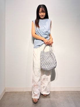 「soeur（スール）のアイテム」を使った、Nari.さん（レディース・156cm）の夏コーディネート