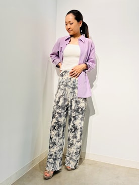 「ABAHOUSE（アバハウス）のアイテム」を使った、Nari.さん（レディース・156cm）の夏コーディネート