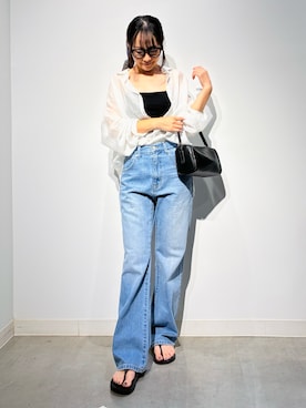 「abahouse mavie（アバハウスマヴィ）のアイテム（ファッション雑貨）」を使った、Nari.さん（レディース・156cm）の夏コーディネート
