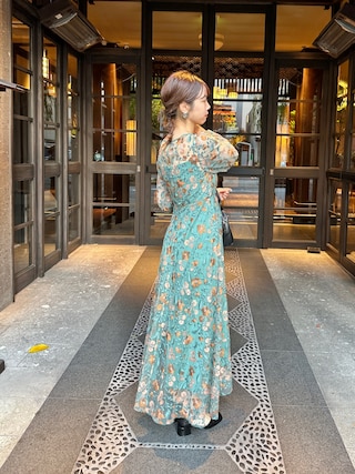 【Kastane】 embroidery organdy dress サイズ0 結婚式/オケージョンドレス】embroidery organdy dress