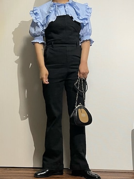 「mystic（ミスティック）のアイテム（サロペット/オーバーオール）」を使った、dacchin☺︎☺︎さん（レディース・156cm）の春コーディネート