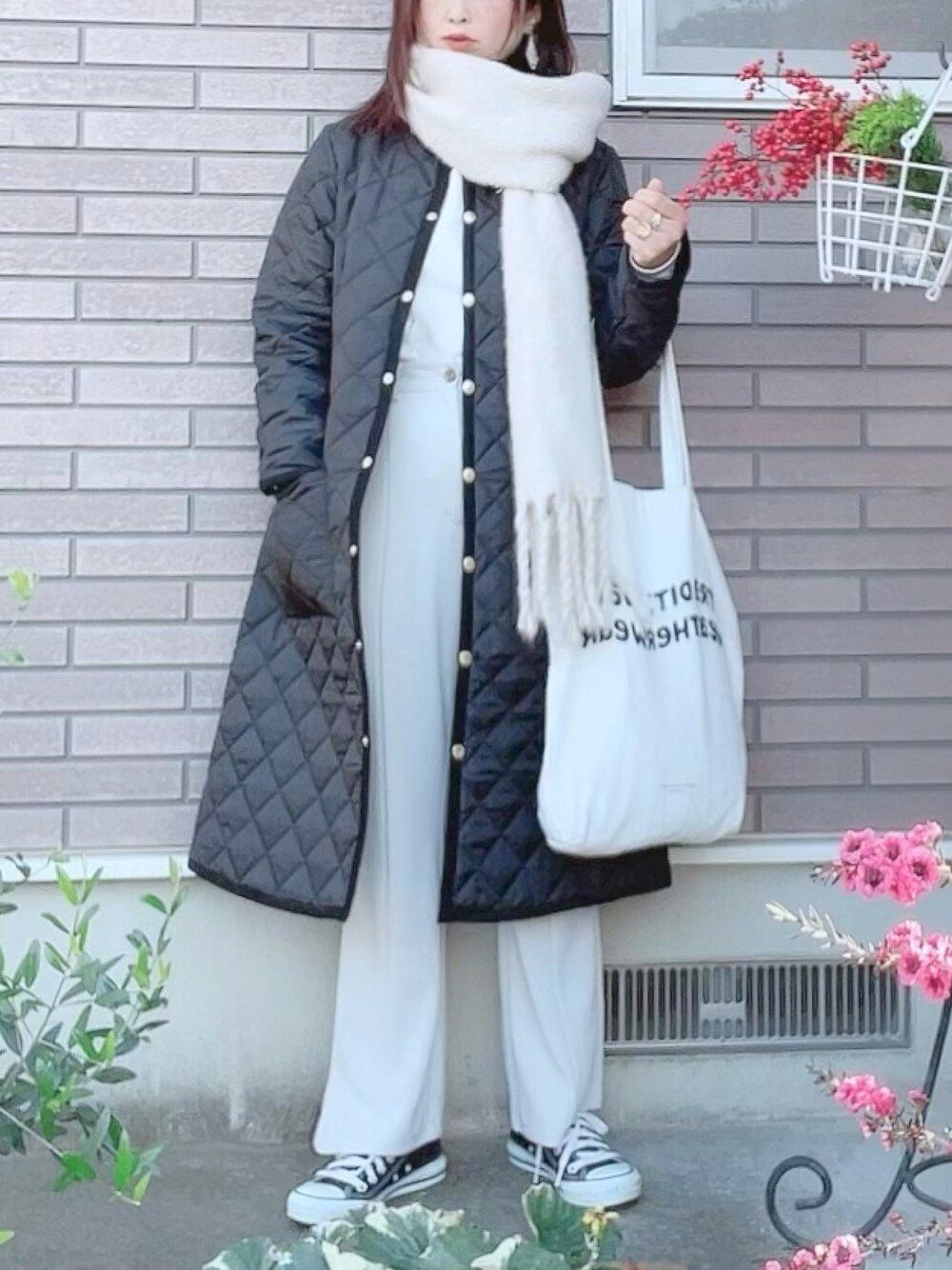hitomi｜Traditional Weatherwearのノーカラーコートを使った  