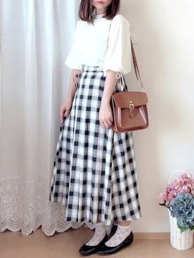 「AmbreNeige」｜「アイテム（バレエシューズ）」を使った、hitomiさん（レディース・158cm）の夏コーディネート