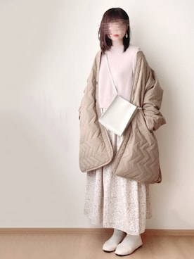 「リバーシブル」｜「アイテム（バレエシューズ）」を使った、hitomiさん（レディース・158cm）の冬コーディネート
