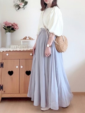 「AmbreNeige」｜「アイテム（腕時計）」を使った、hitomiさん（レディース・158cm）の夏コーディネート