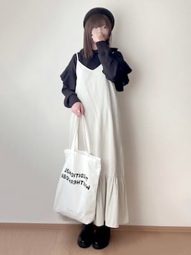 「socolla（ソコラ）のアイテム」を使った、hitomiさん（レディース・158cm）の秋コーディネート