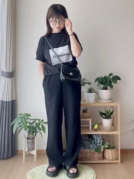 「Honeys（ハニーズ）のアイテム」を使った、hitomiさん（レディース・156cm）の夏コーディネート