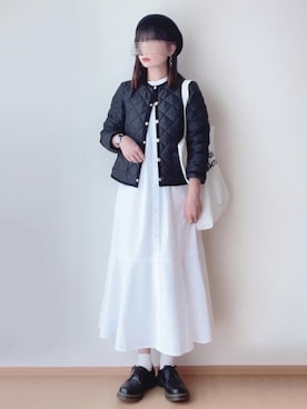 「Traditional Weatherwear」｜「アイテム（ハンチング/ベレー帽）」を使った、hitomiさん（レディース・158cm）の秋コーディネート