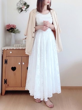 「AmbreNeige」｜「アイテム（その他アウター）」を使った、hitomiさん（レディース・158cm）の夏コーディネート
