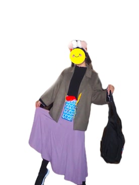 「earth music&ecology（アースミュージックアンドエコロジー）のアイテム（ニット/セーター、ブラック系）」を使った、おみっちゃん☺︎さん（レディース・165cm）の春コーディネート